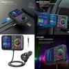 Handfree Call Car Wireless Adapter FM Transmitter with MP3 Playback and PD20W Fast Charge Support Intelligent Charging