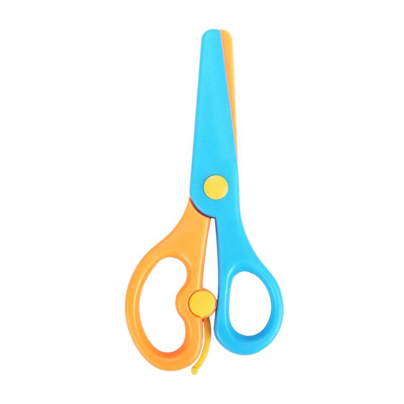 Kid-Safe Anti-Pinch Art Scissors: Mini Kindergarten Craft and Stationery Scissors