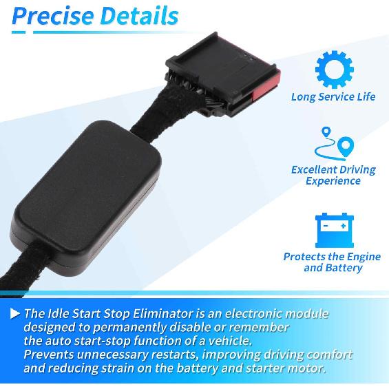 ACROPIX Auto Start Stop Eliminator für Ford Fusion 2017-2020 Auto Start Stop Deaktivator Leerlauf Start Stop Eliminator