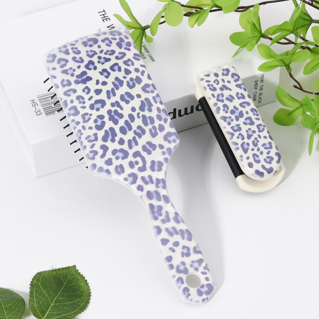 High Gloss Leopard Print Comb Set, Personalized Leopard Print Pattern, Gentle Hair Styling tool,Special for Real Hair Wigs