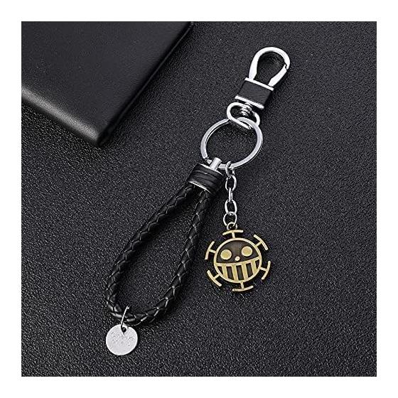 [Morydovs] 3D Alloy Keychain for One Piece Devil Fruit Straw Hat Skull Bag Charm Character Metal Alloy Popular Anime Goods Decoration Gift Collection