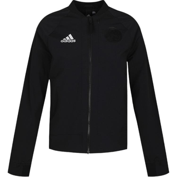 

Adidas Куртка V Bomber с тканым логотипом бренда W, на молнии, с воротником-стойкой, женская, черная EH3905 XL