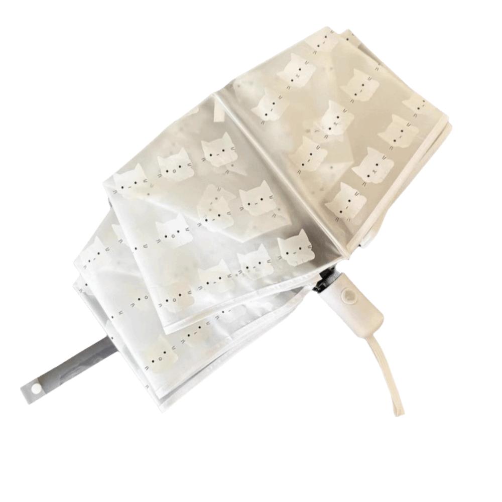 

Folding Design Kitten Umbrella Transparent Fully Automatic Umbrella Students Fully automatic