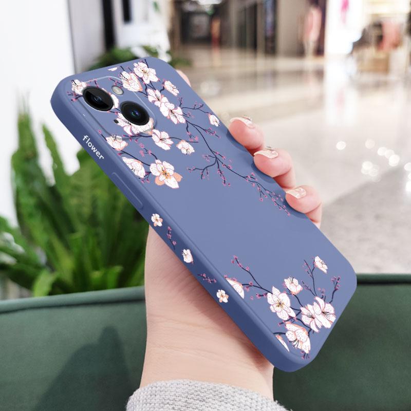 Plum Blossom Phone Case For iPhone 17 17 Air 16 16e 15 14 13 12 11 Plus Pro Max Mini X XR XS Plus Cover
