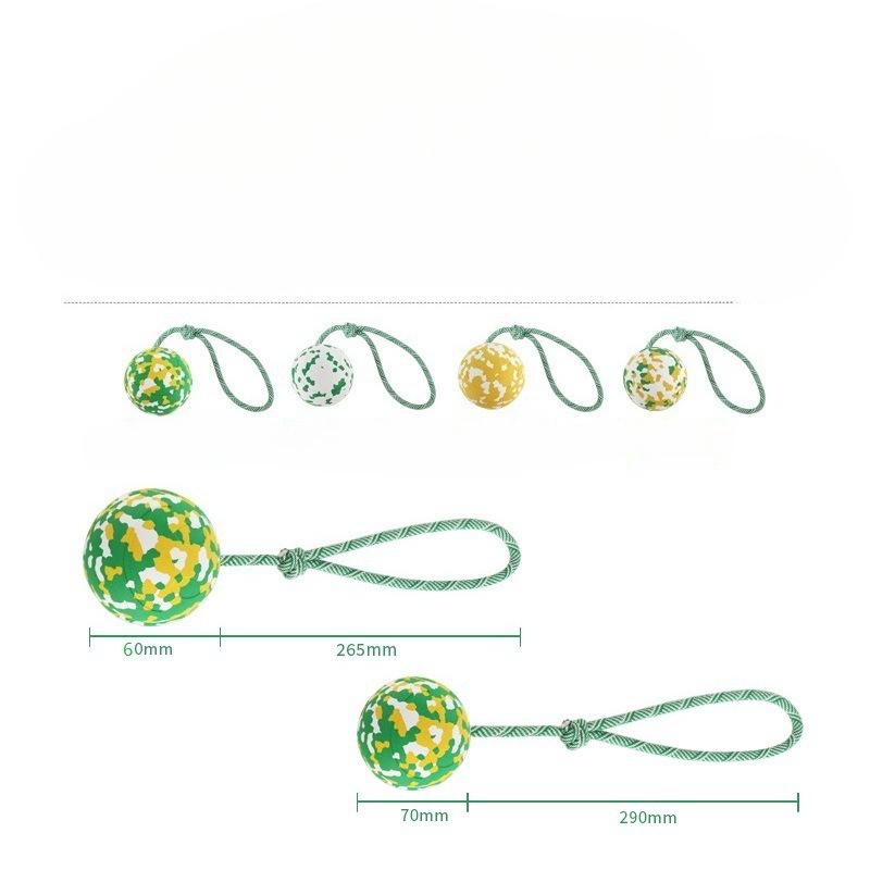 Colorful Interactive Pet Toy Balls, Bio-based Degradable Small Dog and Large Dog Elastic Balls