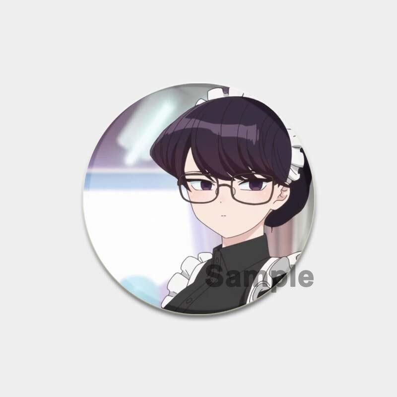 58MM Anime Komi Can T Communicate Lapel Pin Cartoon Cosplay Badge Creative Gifts Gujian Classmates Brooches Cute Pins for Backpacks