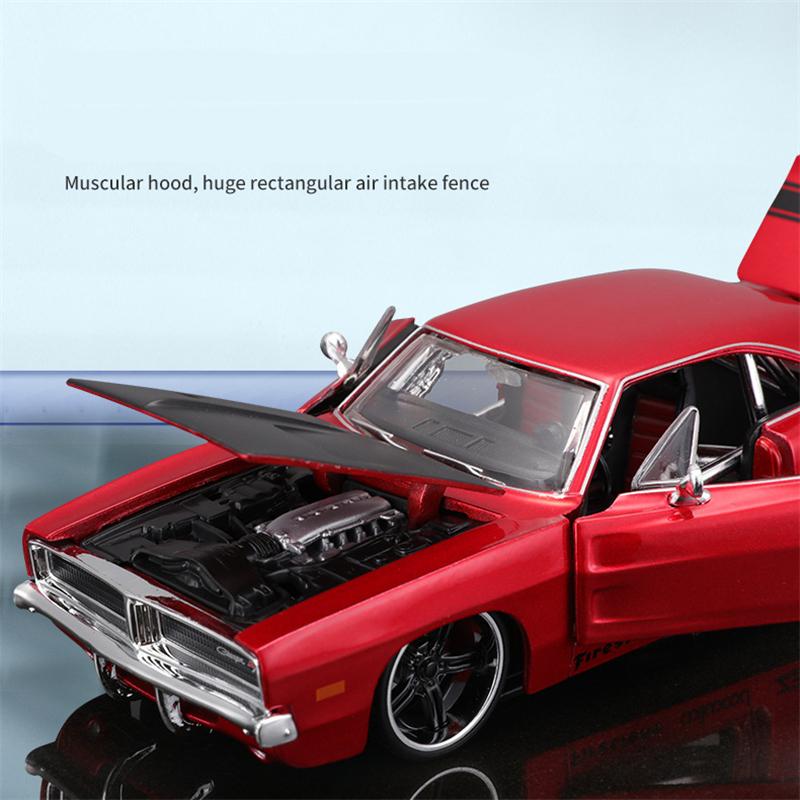 Maisto 1:24 1969 DODGE CHARGER R/T Alloy Sports Car Model Diecast Metal Racing Vehicles Car Model High Simulation Childrens Gift