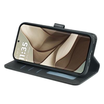 For Motorola Edge 50 5G Wallet Case Magnetic Snap Leather Phone Cover with Strap