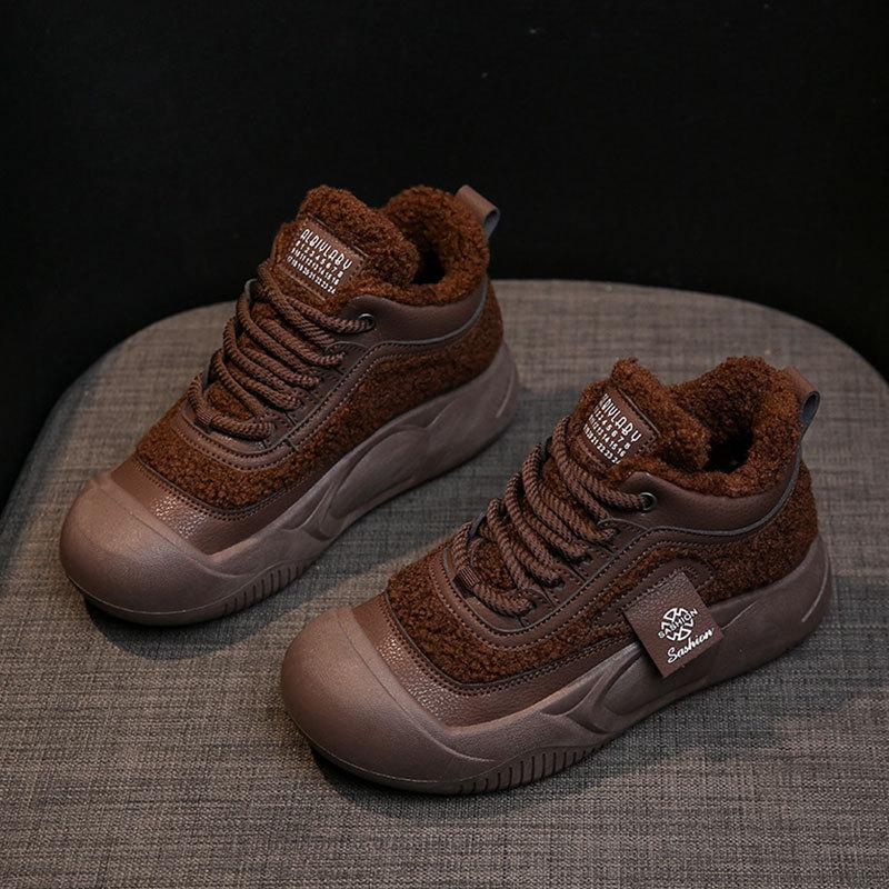 Popular Martin Boots Women's Autumn and Winter 2025 New Snow Boots Velvet Short Boots Platform Cotton Shoes Women's Shoes Boots