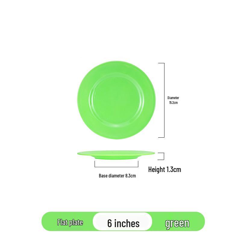 

Цветные круглые меламиновые тарелки - Имитация фарфора, плоская закусочная посуда