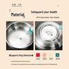 ZISIZ Gold 304 Stainless Steel Double-Layer Bowl