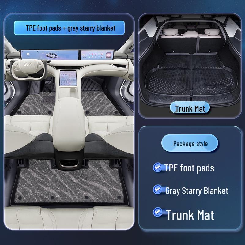 2025 Zeekr LS6 TPE Floor Mats - Complete Interior Mod Kit