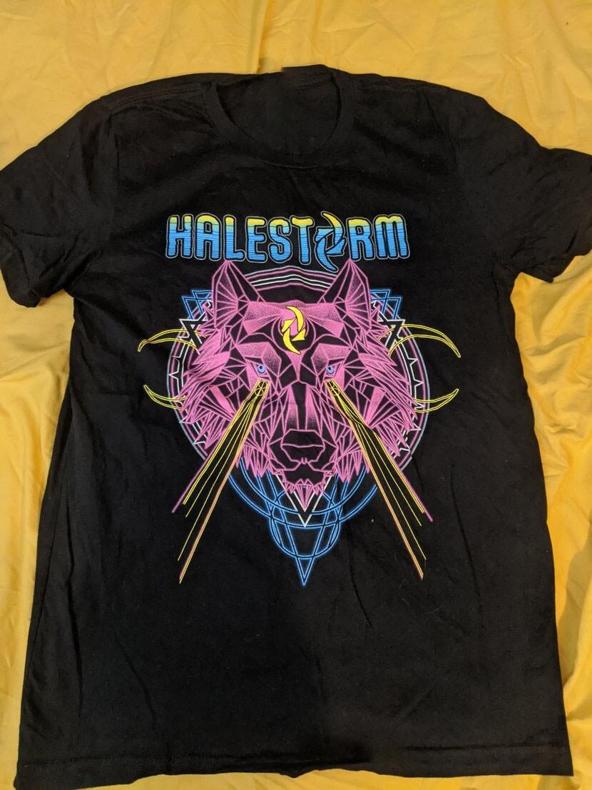 Rare Halestorm band Cotton Shirt Unisex Concert TU183 L