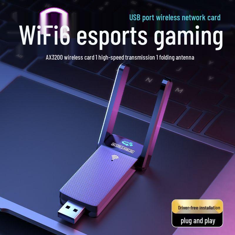 Wireless Gigabit Dual-Band 5G WiFi 6 Network Card for Desktop