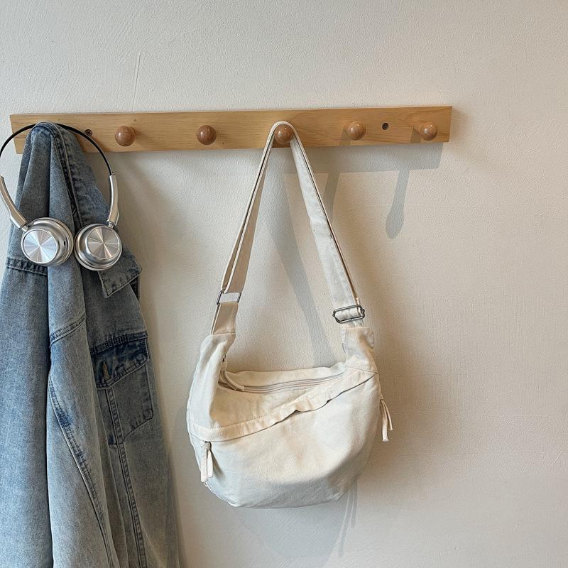 Simple Casual Large-capacity Messenger Bag for Women's Autumn New Student Small Satchel Shoulder Cloth Bag for Women