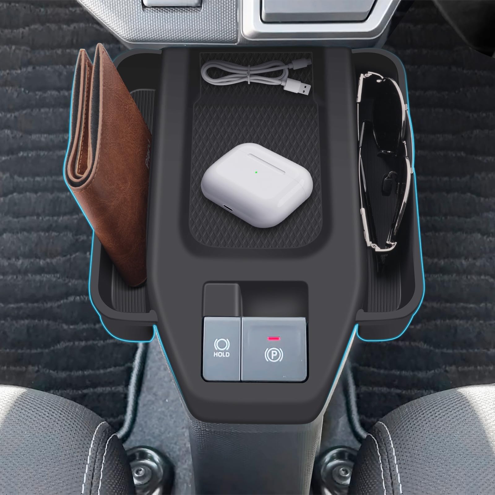 

BIBIBO Поднос на центральную консоль для Daihatsu Taft Поднос для консоли сбоку от зазора Поднос для хранения на консоли Taft Защита от царапин и пятен Индивидуальная легкая установка LA900s/LA910s,