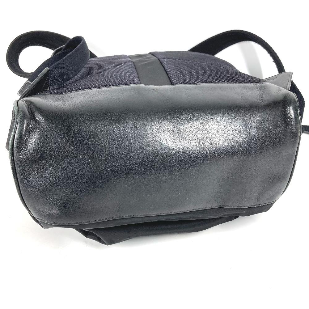 BURBERRY 8016109 Bicolor logo backpack bag Backpack Nylon Black/White