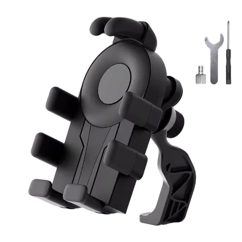 Motorcycle Phone Mount Holder Motorcycle Cellphone Mount, Bike Phone Handlebar Clamp for 4.7-7inch Phone