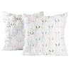 Double Pack Decorative Pillowcases Stitched Rabbit Pattern Easter Decoration Pillow Cover Soft Fabric