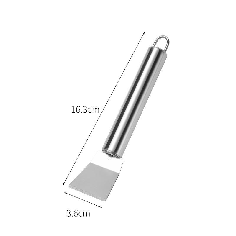 1 PCS Multifunctional Stainless Steel Kitchen Cleaning Spatula Scraper Ice Defrosting Remover Oil Stain Cleaning Tool Kitchen