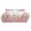Cama Lavabile per Animali Domestici a Righe per Tutte le Stagioni per Gatti e Cani