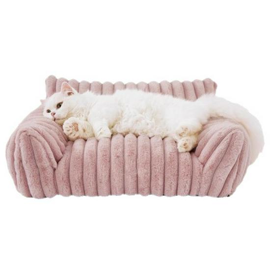 Cama Lavabile per Animali Domestici a Righe per Tutte le Stagioni per Gatti e Cani