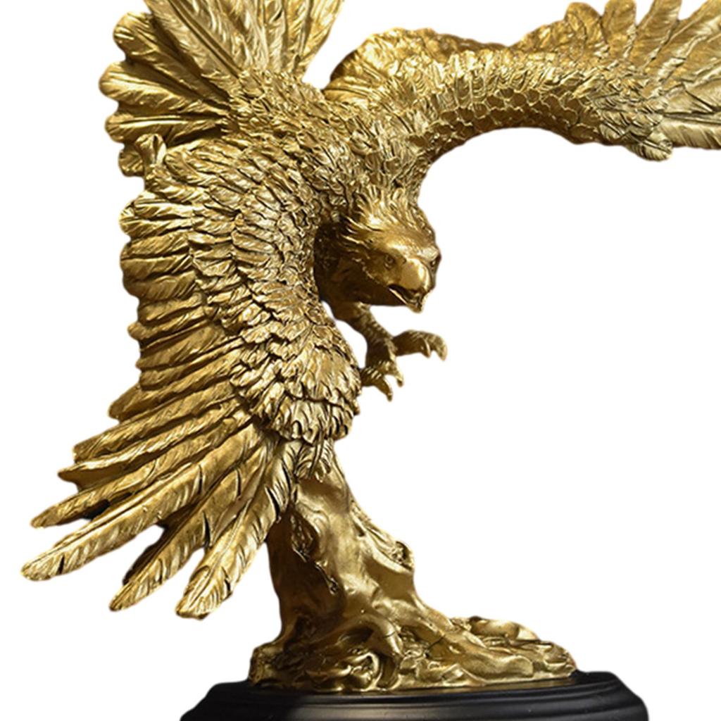 Eagle Statue Decoration Art Home Decor Collection Animal Sculpture for Desk Table Centerpieces Hallway Fireplace Living Room