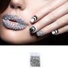1440Pcs Crystal Nail Art Rhinestones FlatBack Glitter Diamond 3D Nail Tips Decor