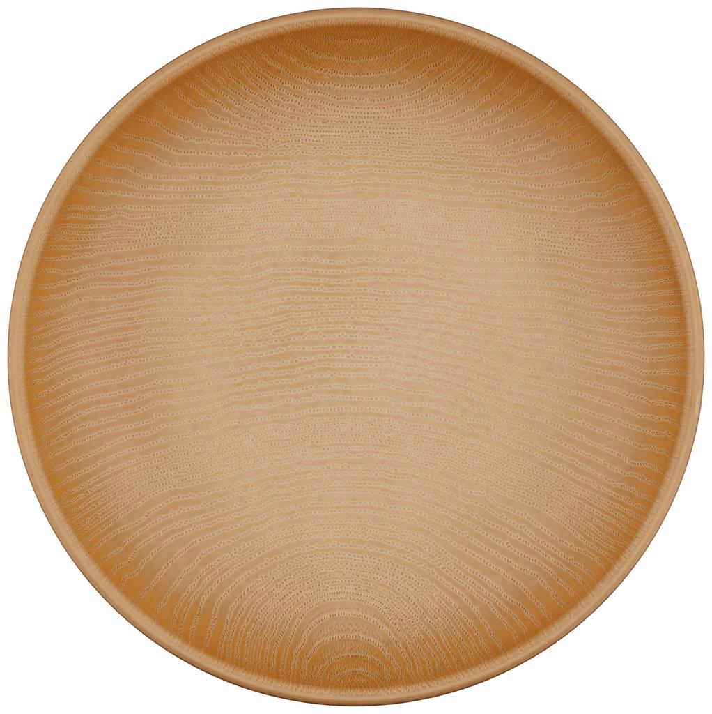 Showa NH home Wood Grain Resin Round Clean Microwave and Dishwasher Made in Outdoor Product 4979462 Plate, Large, Natural, Coat, Safe, Japan,