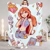 W-Winx C-Club Blanket Beauty Girl Print Flannel Blanket for Home Living Room Bedroom Decor New Year Christmas Gift for Kids