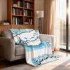 Kawaii S-sanrioS Chibi Blanket Soft Throw Blanket for Home Bedroom Bed Sofa Picnic Travel Office Rest Cover Blanket Gift
