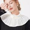 Victorian Ruffle Faux Collar Courtstyle Detachable Collar For Women Dresses Sweater Easy Wear Fashion Neck Accessory
