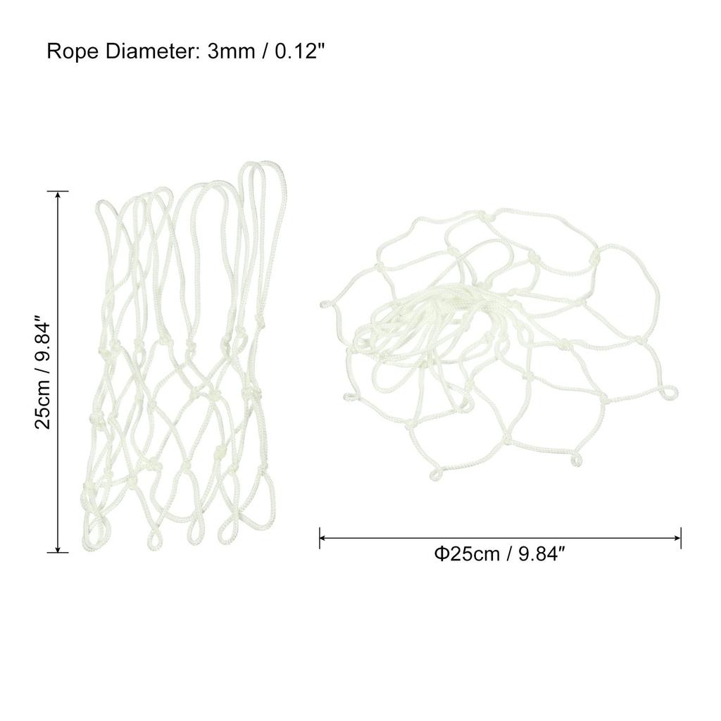 PATIKIL 25cm Night Light Mini Basketball Portable Illuminated Basketball Hoop Net with 8 Glow In the Dark Basketball Net for Indoor and Outdoor White