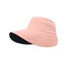 Sunshade Folding Empty Top Cap Sunscreen Double-face Sun Hat Ice Silk High Ponytail Hat  Girls