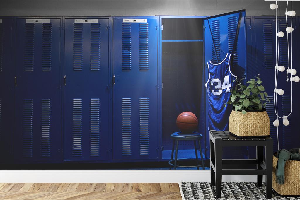 Photomural Basketball Team Cloakroom Structural Vinyl 400x280