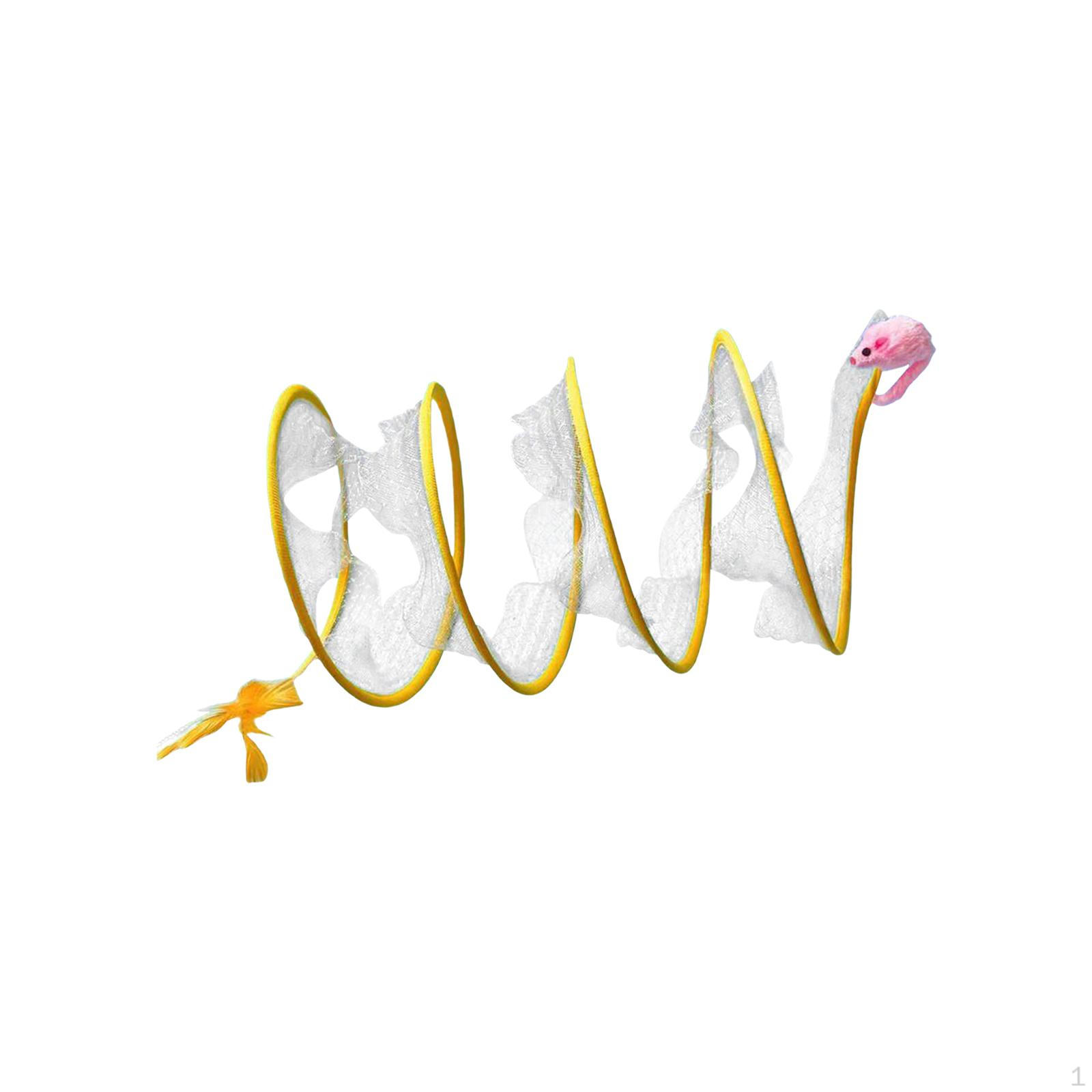 

Портативная игрушка-туннель для кошек, складные трубки, проход с мышами, интерактивные игрушки для кроликов