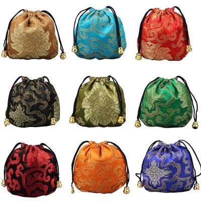 Helle Farbe Chinesische Gute Glück Tasche Auspicious Cloud Design Lagerung Geschenk Beutel