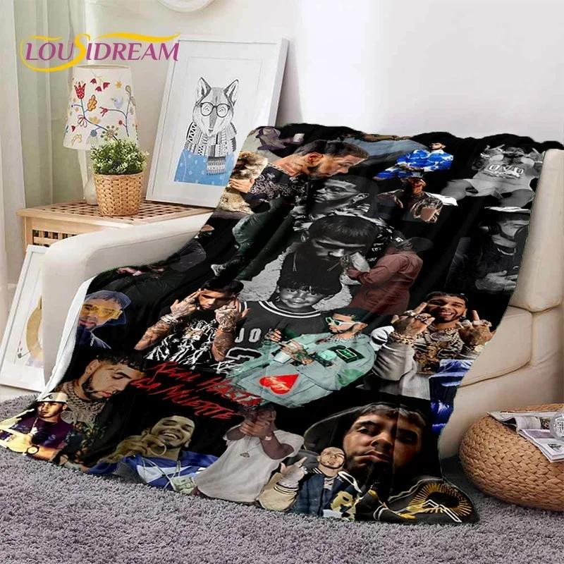 Rapper Singer Free Anuel AA Hip Hop Blanket,Soft Throw Blanket for Home Bedroom Bed Sofa Picnic Travel Office Cover Blanket Kids