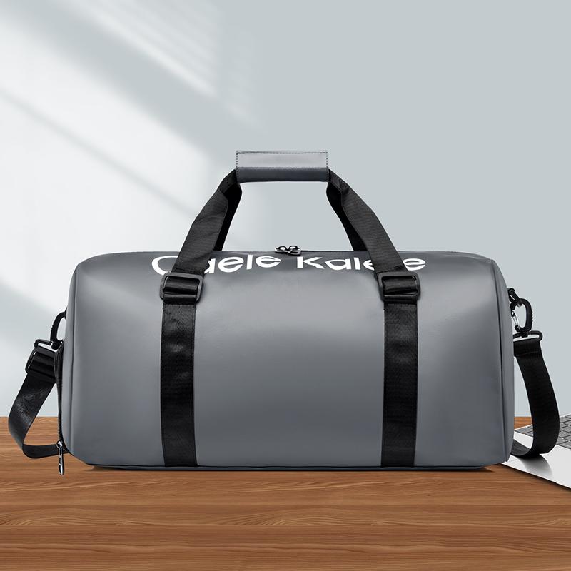 

Новая большая вместительная дорожная сумка унисекс, водонепроницаемая спортивная сумка для фитнеса с коробкой для обуви, сумки для плавания с разделением на сухую и влажную одежду серый