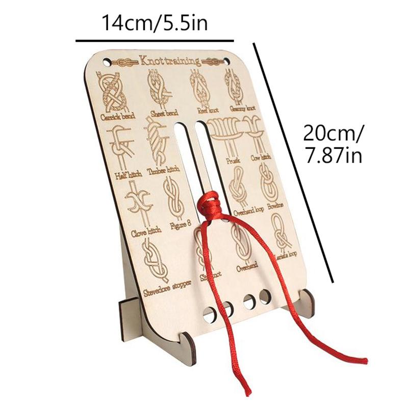 Lernen Knoten Übungsbrett Multifunktional Langlebig Tragbar Paracord Knotenbinde-Übungskit Für Outdoor-Survival Marine-Fähigkeiten