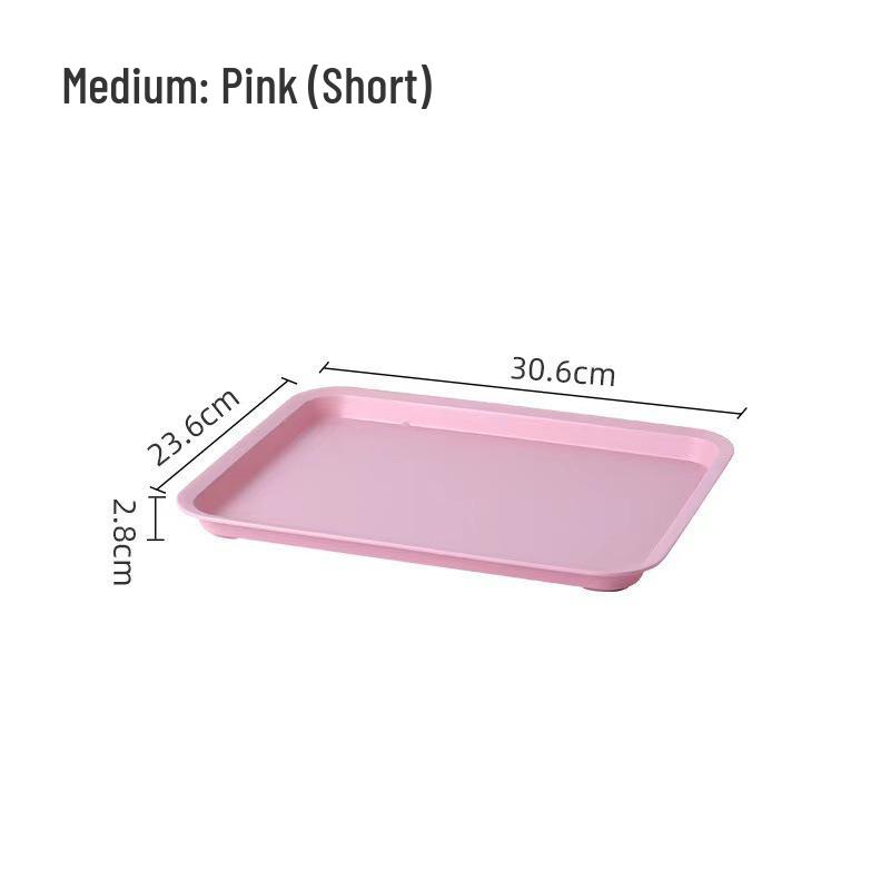 Rectangular Ins Style Plastic Tray for Tea, Water, and Fruit Cups