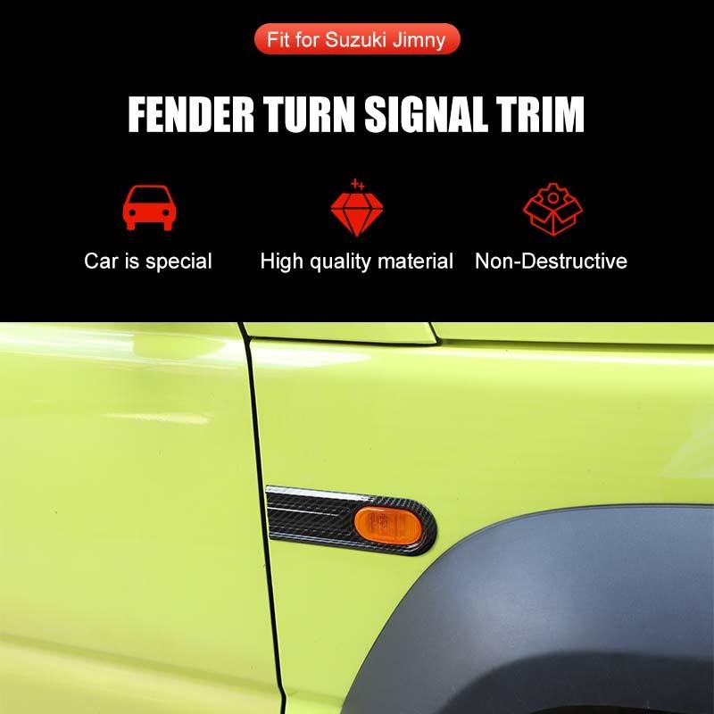 Car Fender Turn Signal Light Lamp Decoration Protective Cover For Suzuki Jimny 2019 Up Car Exterior Accessories
