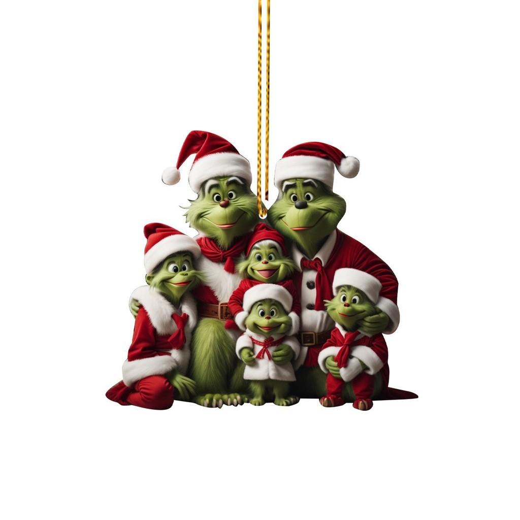 

Семья Рождество Восхитительное Автомобильное Украшение Акриловое Украшение Для Дома Транспортного Средства И красный