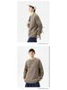 Spring & Autumn Retro Men's Solid Color Street Style Pullover Sweater