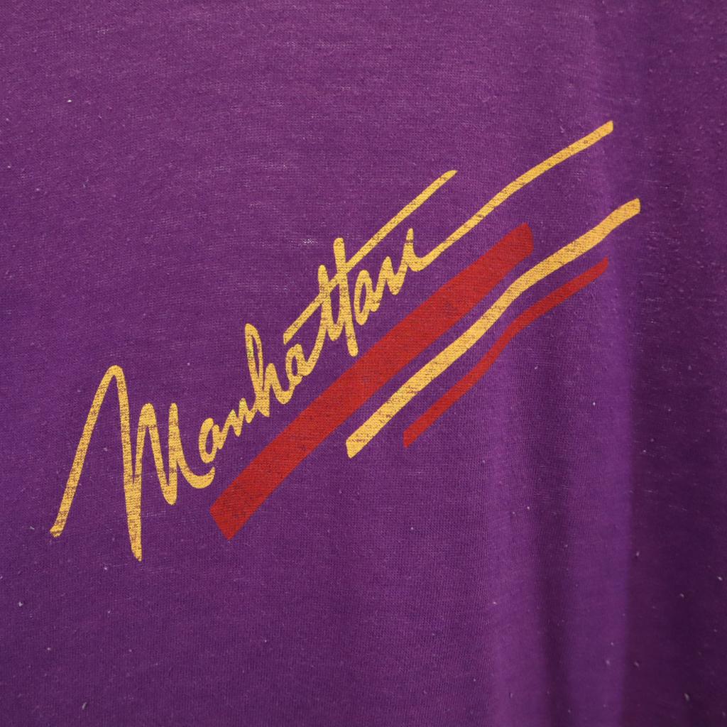 sportswear 70s 80s Made in USA Vintage Short sleeve T-shirt Single stitch Women Used