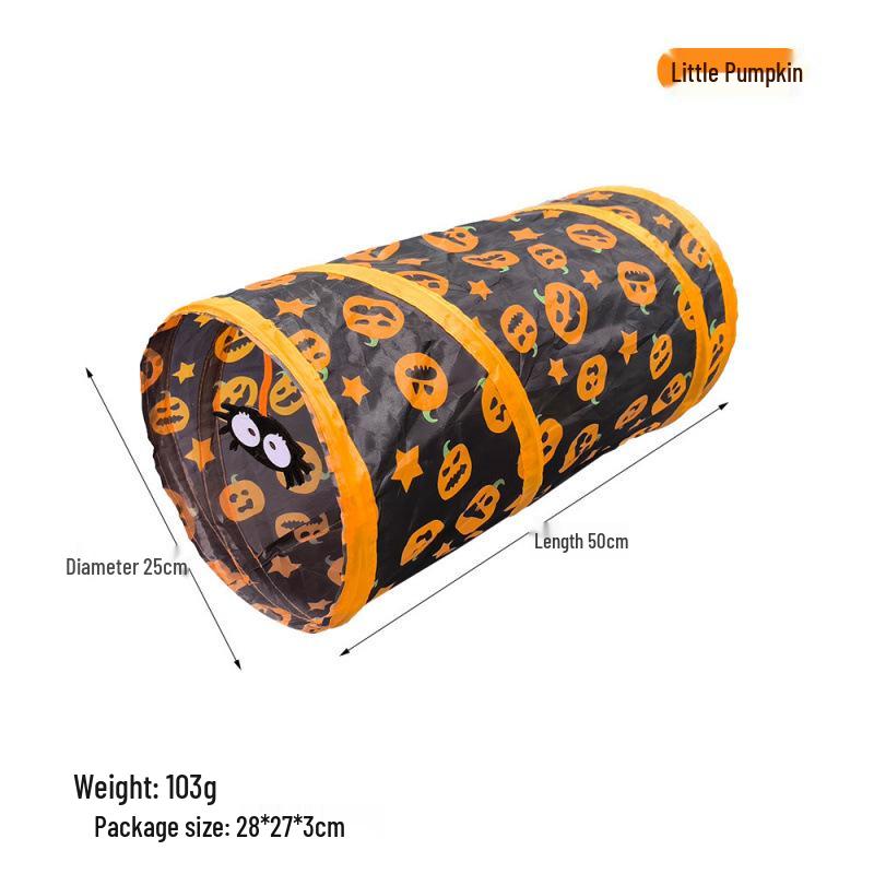 Rainbow Three-Way Foldable Cat Tunnel Toy