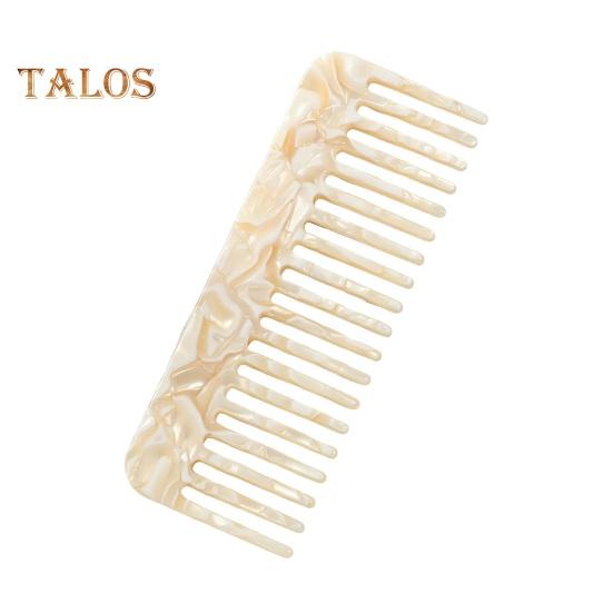 Cellulose Acetate Hair Comb Wide Teeth Anti-static Scalp Massage Pocket Comb Marbling Men Women Wet Dry Short Long Curly Hair Detangling Comb