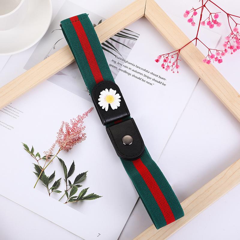 Buckle-Free Belt Ladies Decoration Lazy Belt Casual Elastic Elastic Jeans Belt Han