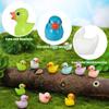 Resin Mini Ducklings 10/50 Pcs Pack, Flower Pot/Miniature Garden Decoration, Cake Decoration, Handicraft Materials