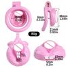 4 Colors Sissy Pussy Chastity Cage Set Lightweight Male Micro Labia Cock Cage With 4 Size Penis Rings SM Sexy Toys For Men Gay